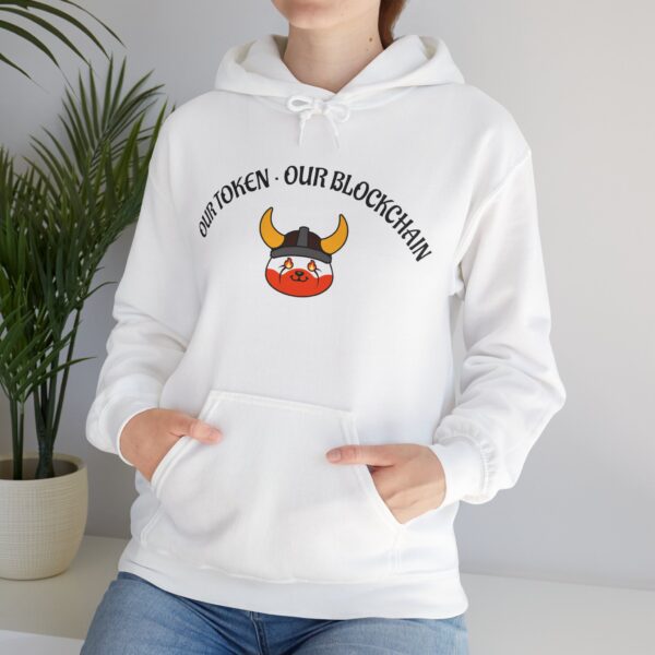 Our Token Our Blockchain - Unisex Heavy Blend™ Hooded Sweatshirt (Pastel Colors) - Image 2