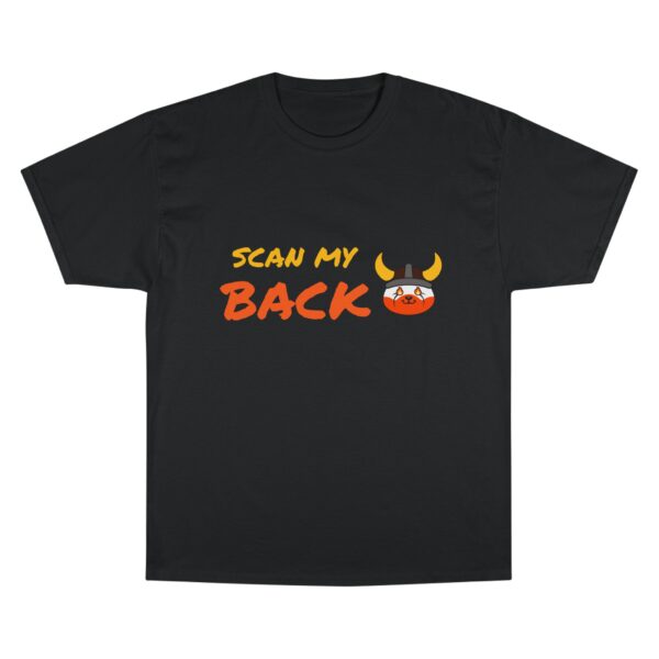 Champion T-Shirt - Scan My Back FOF CA QR - Image 2