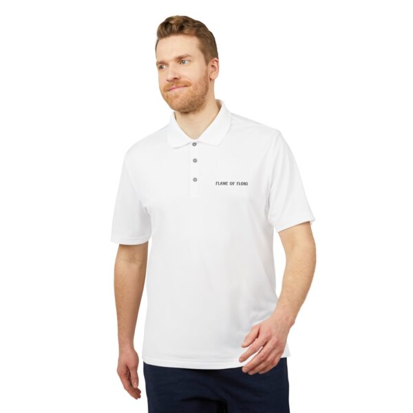 adidas® Flame of Floki Unisex Performance Polo - Image 2