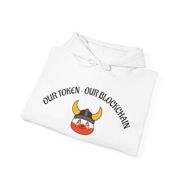 Our Token Our Blockchain - Unisex Heavy Blend™ Hooded Sweatshirt (Pastel Colors) - Image 3