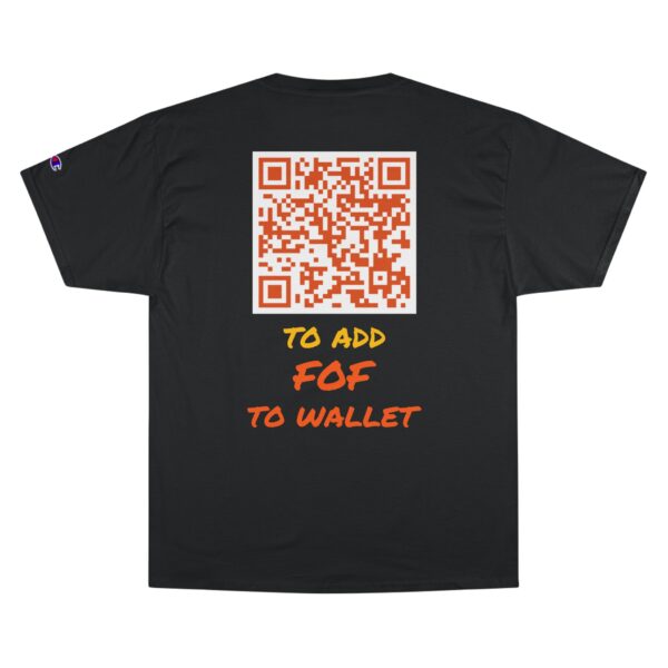 Champion T-Shirt - Scan My Back FOF CA QR - Image 3