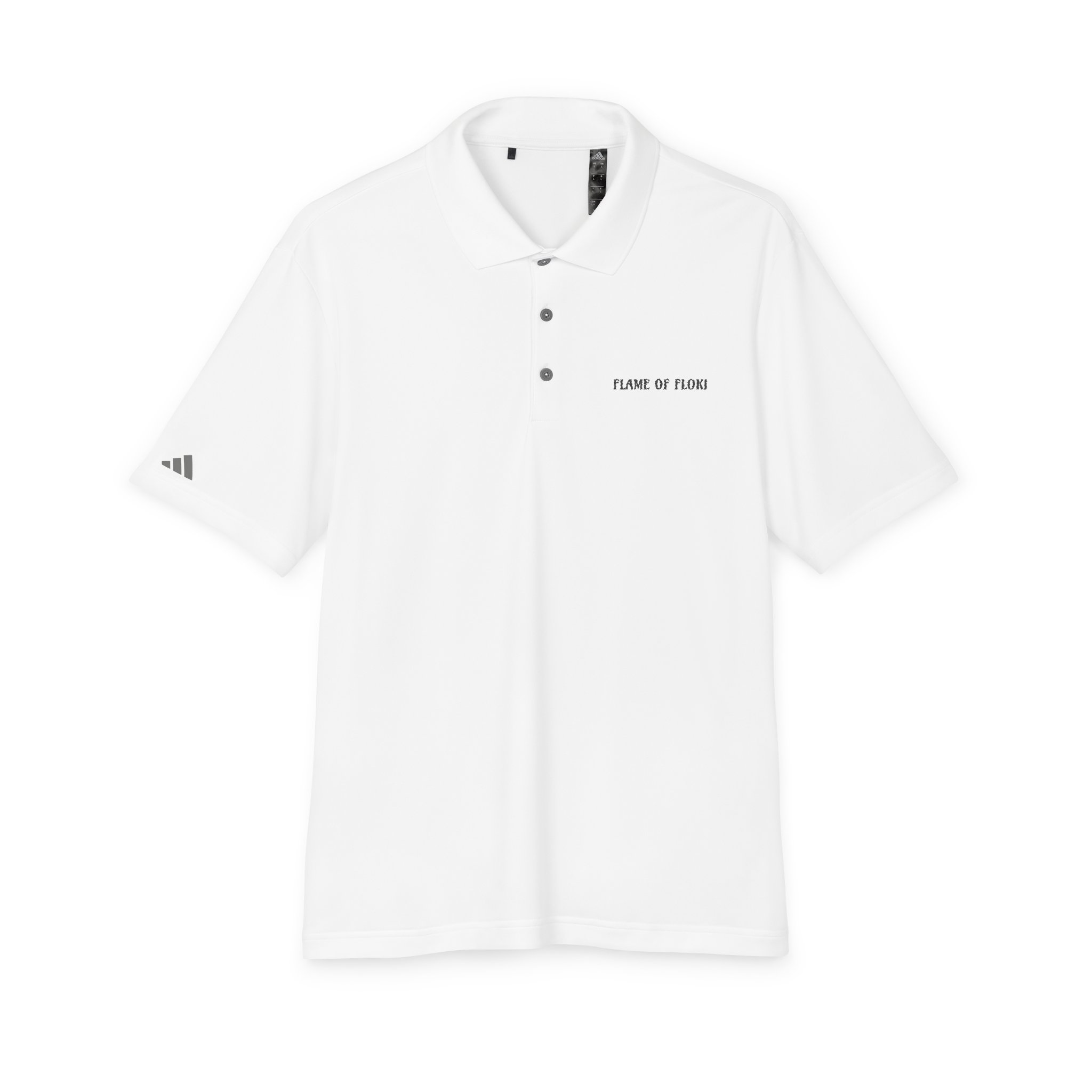 adidas® Flame of Floki Unisex Performance Polo