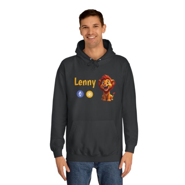JOIN THE PRIDE! Lenny Unisex College Hoodie - Image 3
