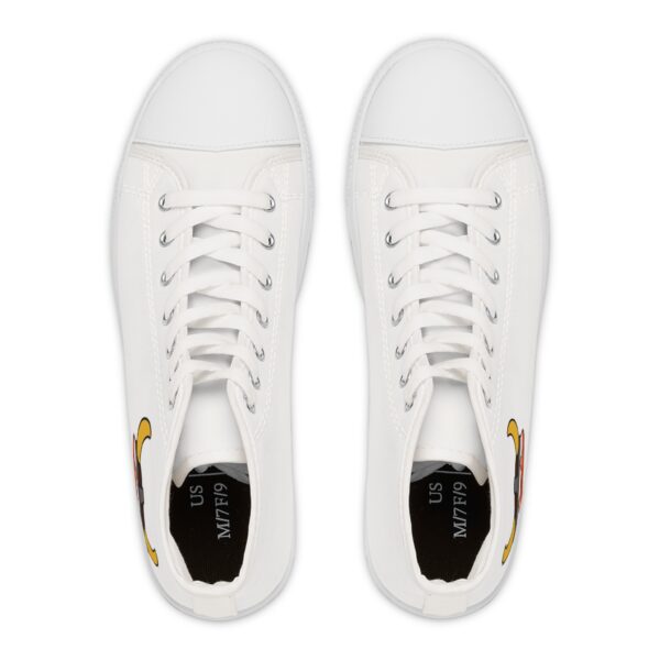FOF Women’s High Top Sneakers White - Image 2