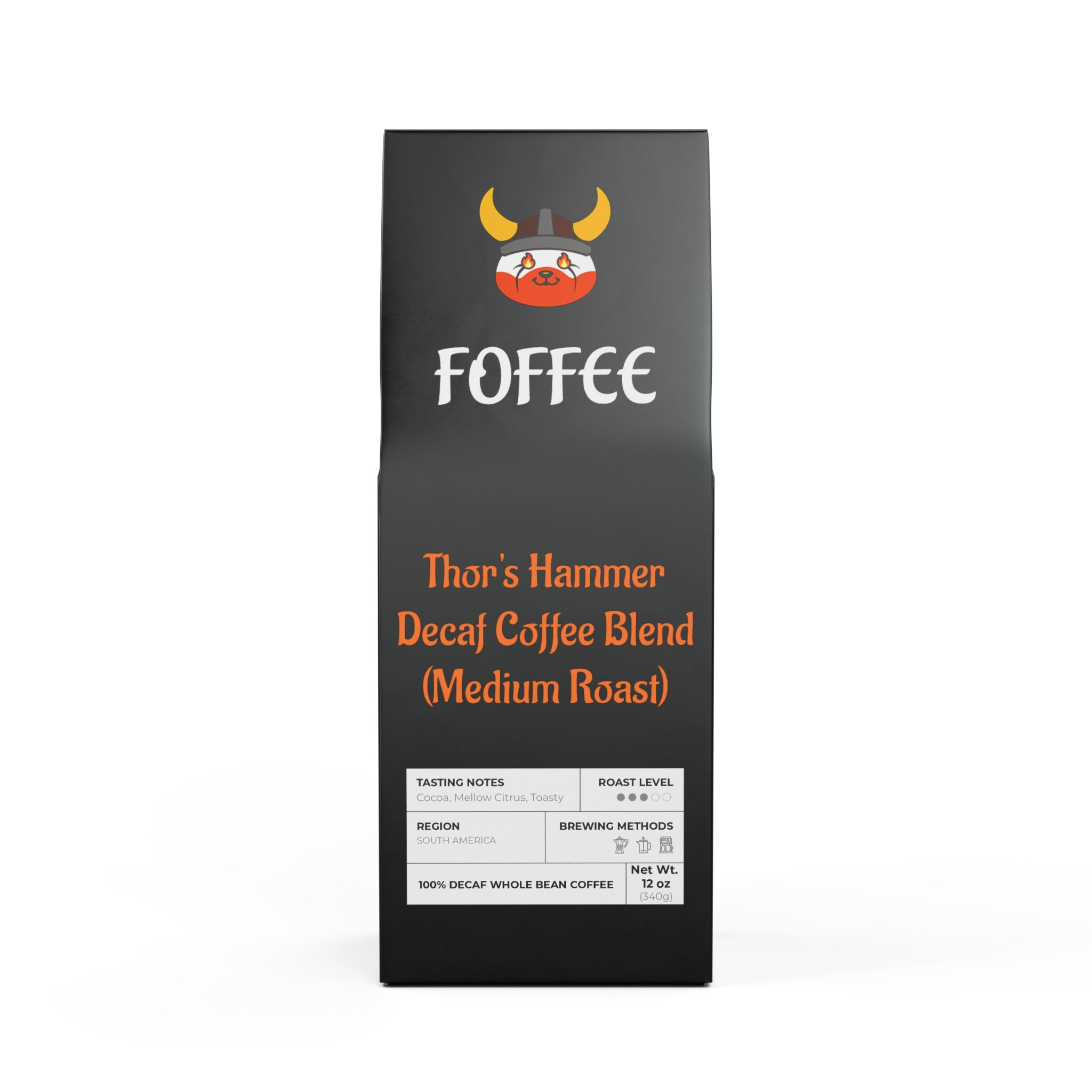 Thor's Hammer Decaf Coffee Blend (Medium Roast)